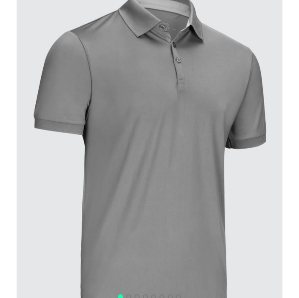 Mio Marino designer mens golf polo shirt gray size XL